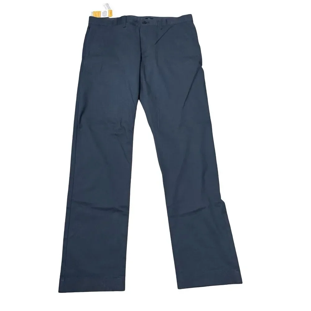 NWT J.CREW Flex TruTemp 365 Men's 35x32 Slim Fit Chino Pants Blue Casual Golf